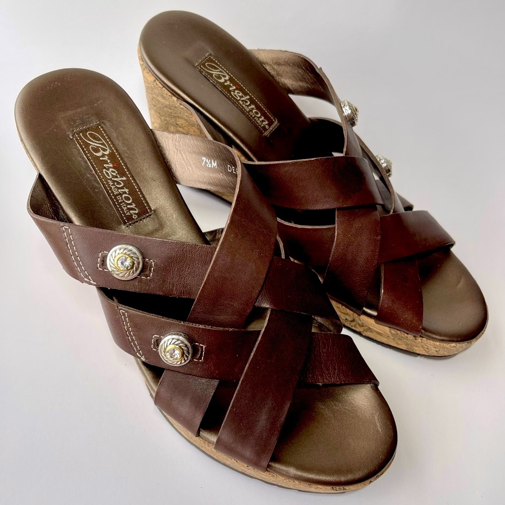 Brighton Sandal -Derby Cork Wedge- 7.5